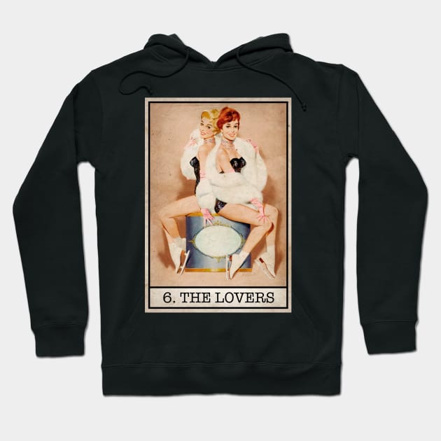 Tarot - The Lovers Hoodie by Gwraggedann